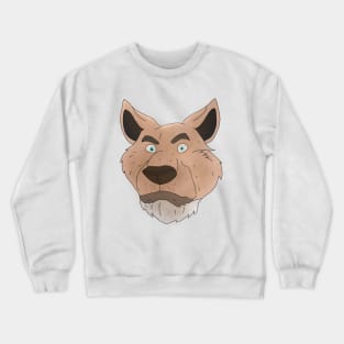 Anthro bear grey face Crewneck Sweatshirt